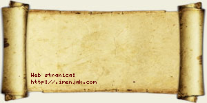 Isidora Rončević vizit kartica